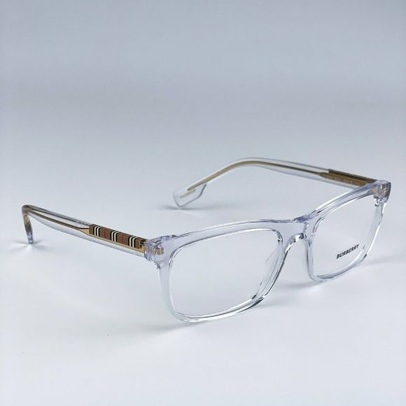 NEW Burberry BE2334 Elm 3024 Transparent Rectangle Unisex Eyeglasses - Picture 6 of 12